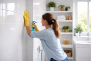 salle-bain-carreaux-brillants-plantes-fenetre