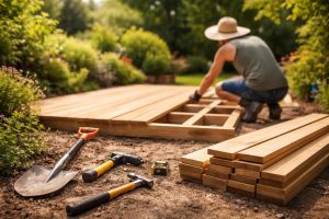 terrasse-construction-outils-jardin-ensoleille