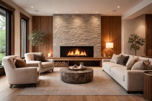 salon-moderne-cheminee-parquet-clair