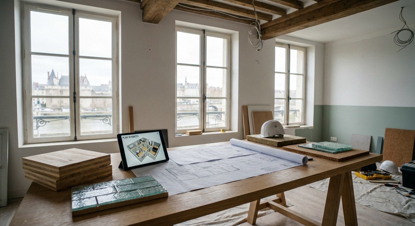 Rénovation intérieure d'un appartement ancien à Nantes